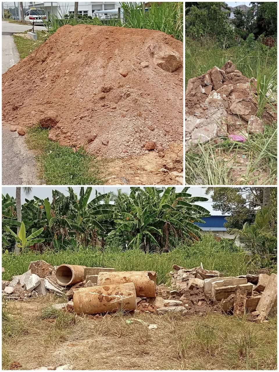 Keadaan selepas tindakan: Pembuangan Sampah Batu Bata