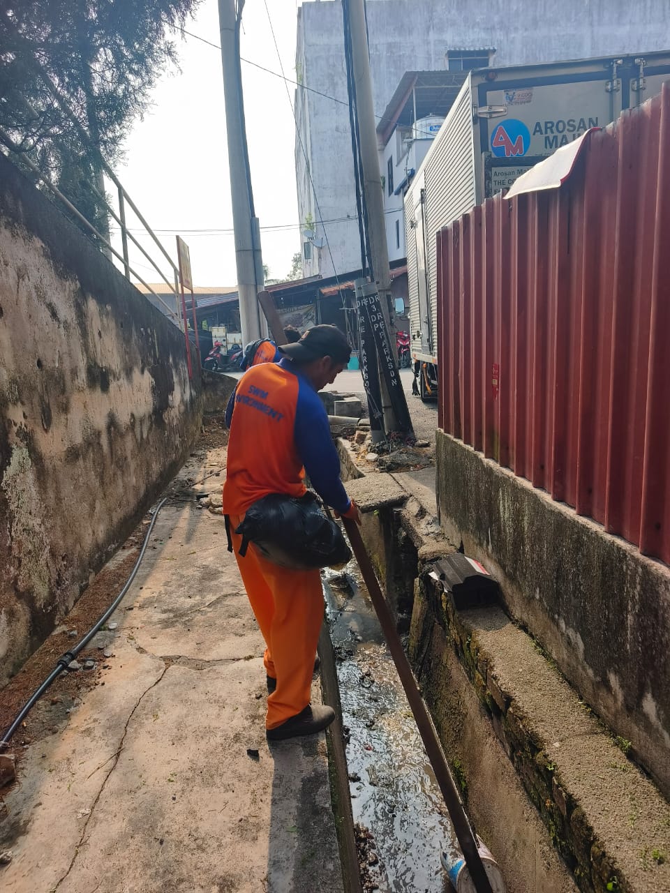 Keadaan selepas tindakan: BERSIHKAN LONGKANG
