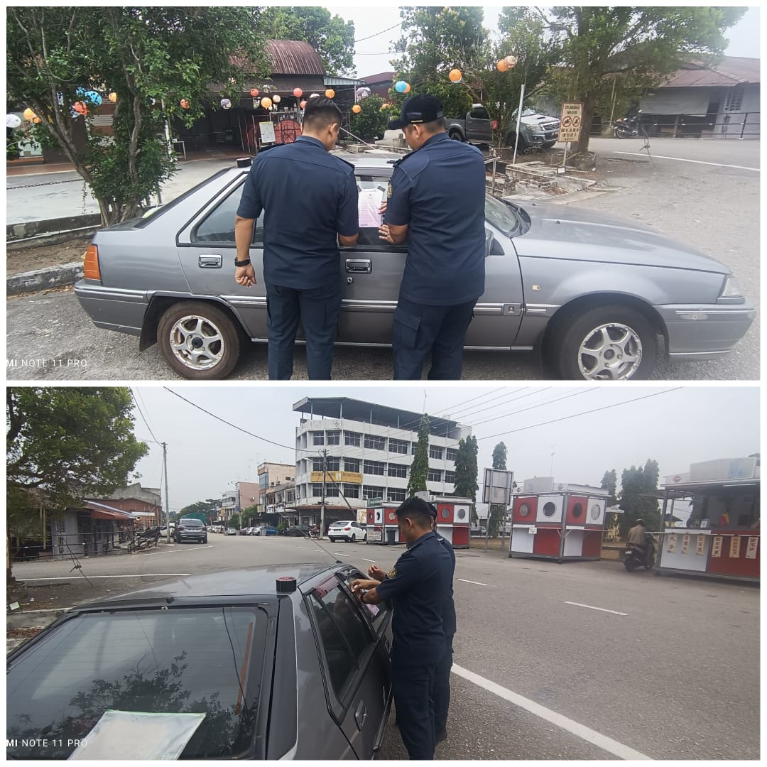 Keadaan selepas tindakan: Kereta terbiar di kawasan awam